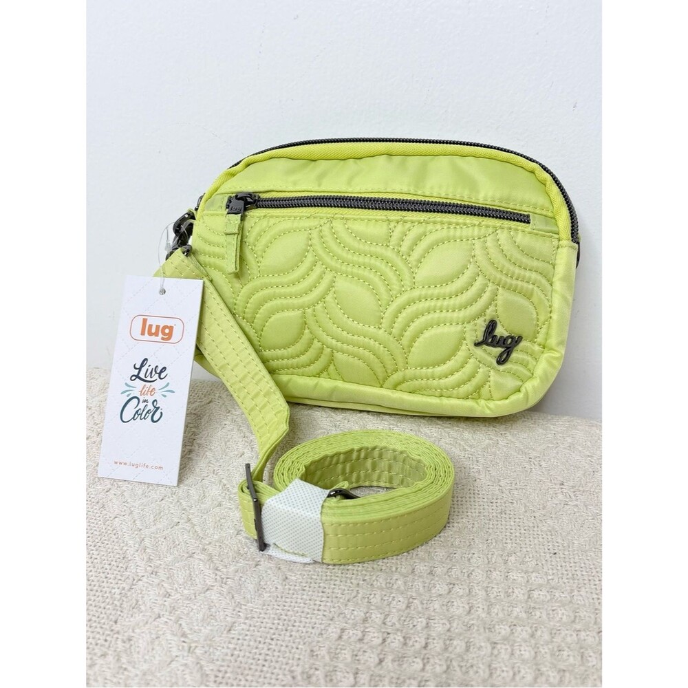 NWT Lug Super Coupe Convertible Crossbody Bag Margarita with Flamingo lining